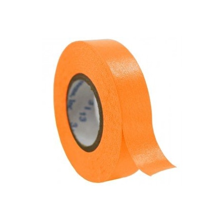 Precision Dynamics Time Tape, 1" Core, 1/2" Wide, Orange, 6/cs, 6PK 512500-O